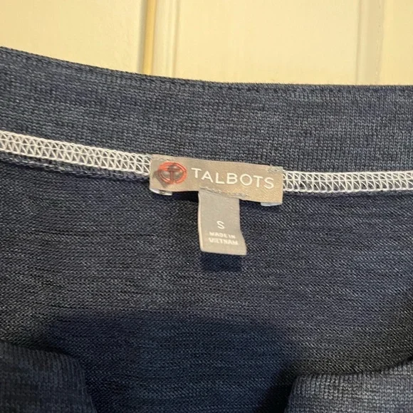 Talbots Navy Tunic Top - Picture 3 of 5